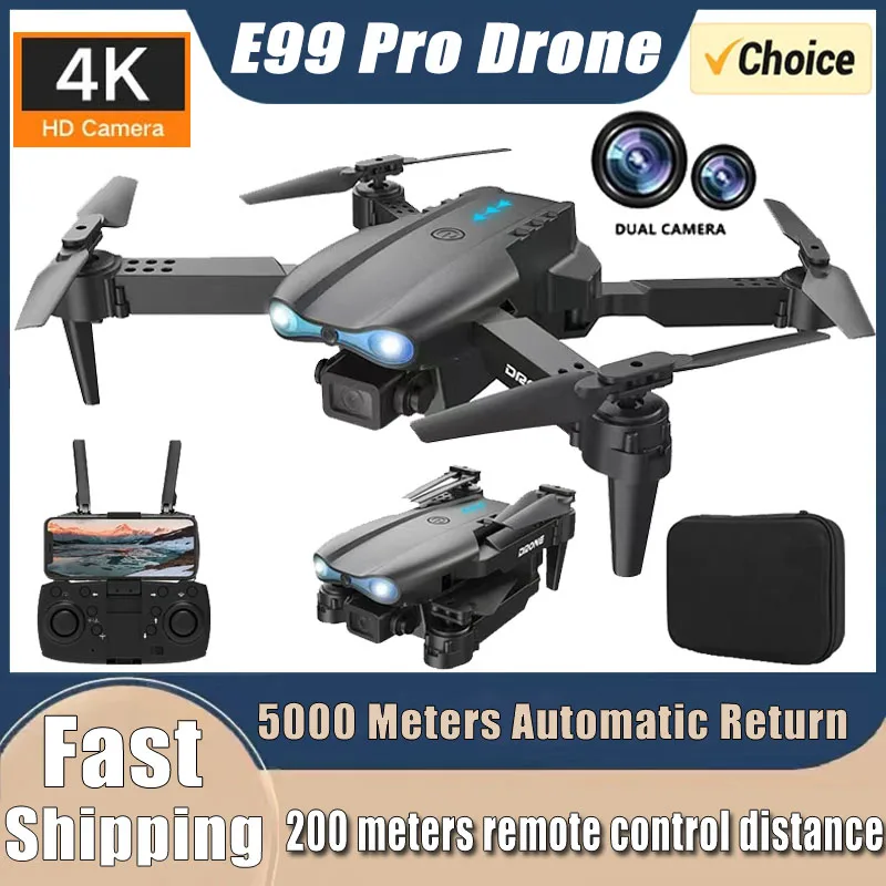Drone Rc E99 Pro - 新型E99Pro RCドローン 4Kプロ仕様 広角デュアルHDカメラ搭載 折りたたみ式RCヘリコプター 5G