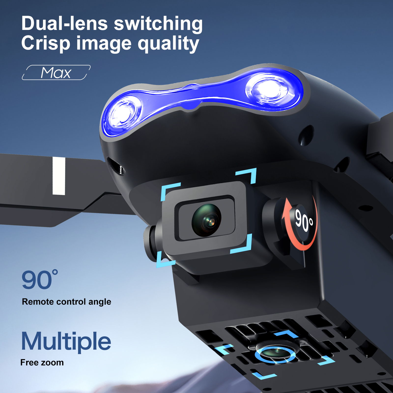 Drone Rc E99 Pro - 新型アップグレードドローン E99 Pro 8K デュアルカメラHD空撮ドローン スクリーン付き折りたたみ式クアッドコプター