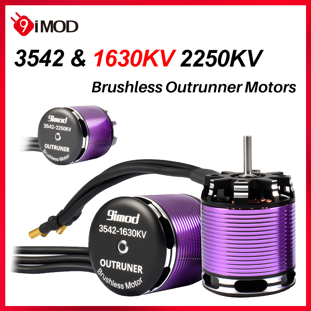 Esc 4In1 Brushless - 9IMODブラシレスモーターESCコンボ3542アウトランナーモーター80A ESC 1/10 1/12 RCクローラーカー Axial