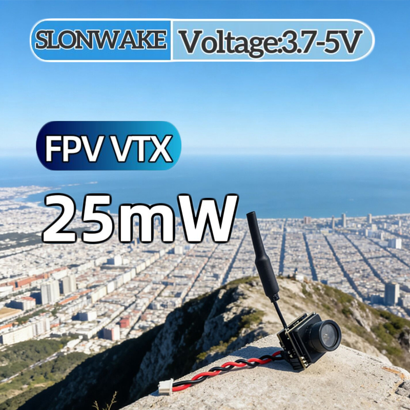 Drone Rc Airplane - SLONWAKE FPV 25mW パワーシミュレーション VTX 統合型送信機と