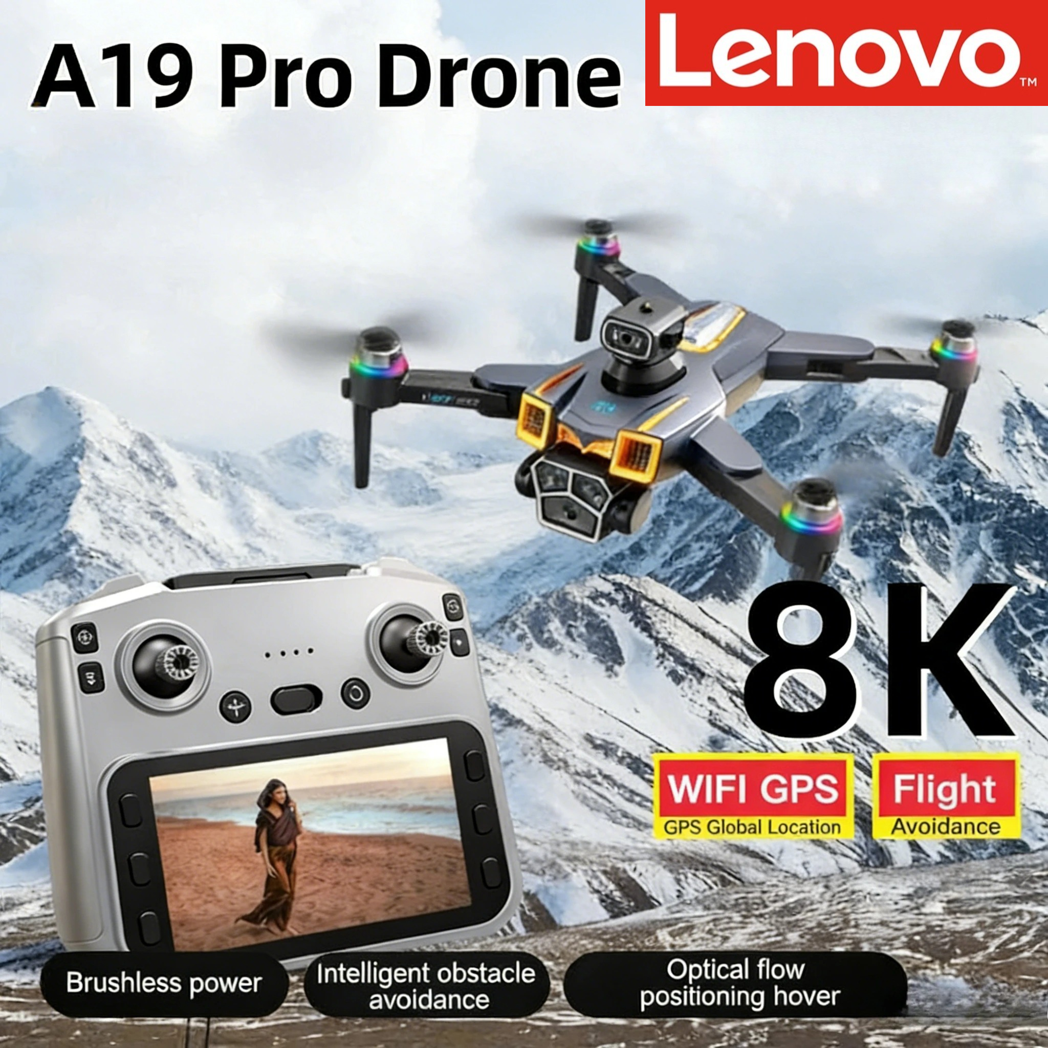 Drone Gps Rc Tt36 - Lenovo A19 PRO ドローン 8K空撮プロ仕様HDカメラ 5G