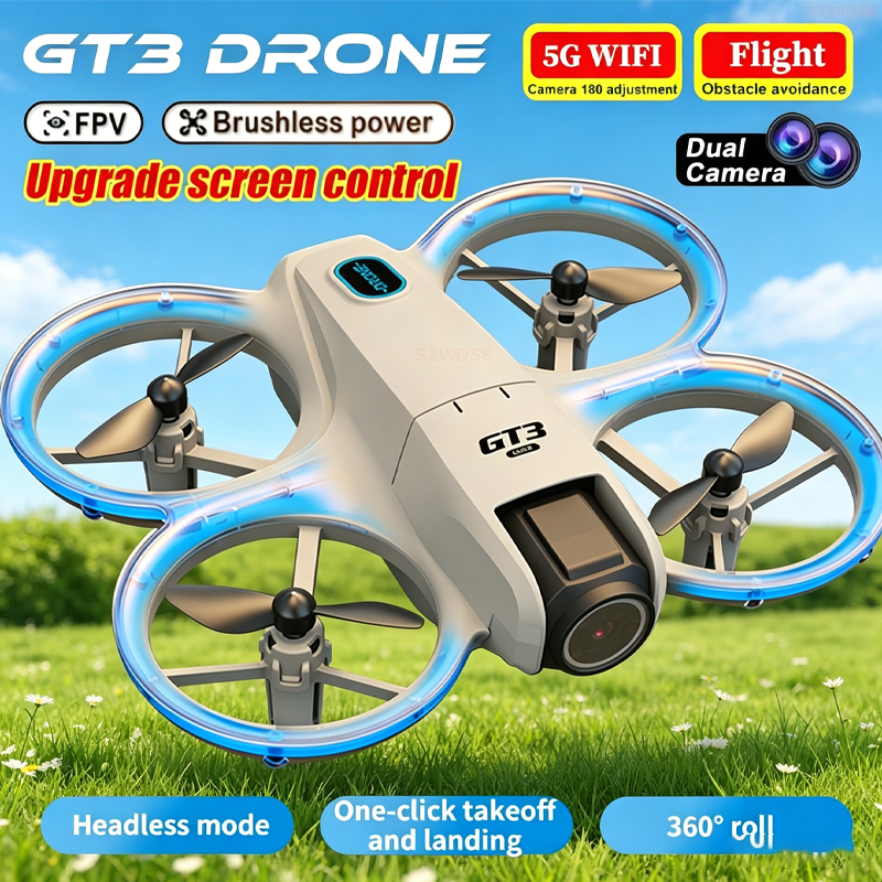 Drone Rc With Screen - 新型GT3 MAXドローン 大型スクリーンRCドローン 8Kポジショニングジンバル オプティカルフロー プラスチック製デュアルカメラ