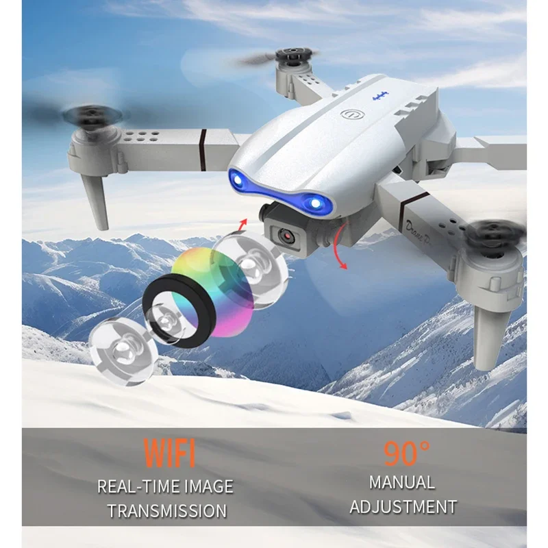 Drone Rc E99 Pro - 4K 5G WIFI FPV E99Pro折りたたみ式RCヘリコプター、デュアルHD広角カメラ搭載、空中撮影、子供向けギフト玩具