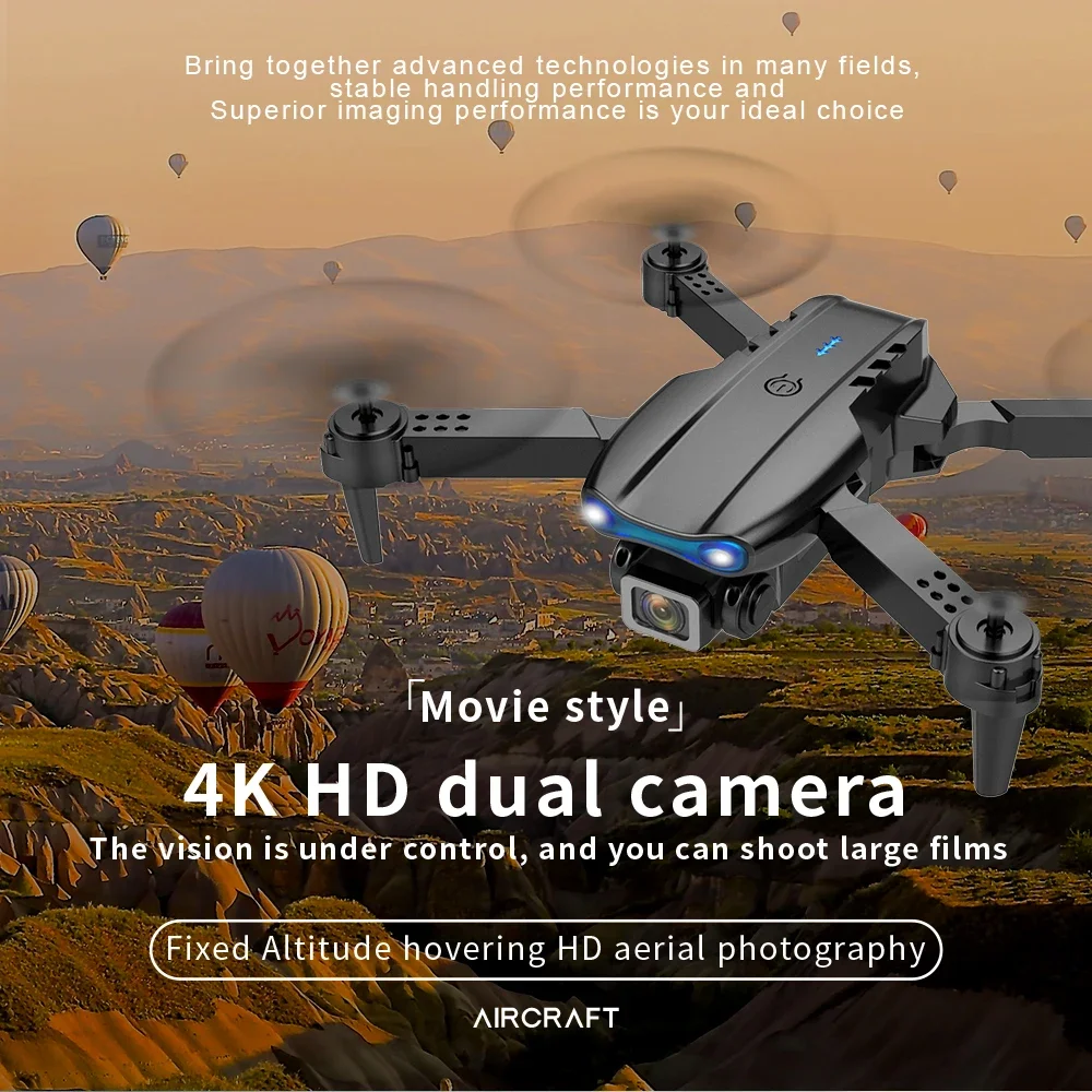 Drone Rc E99 Pro - 2026 GISAEV E99 K3 Proミニドローン 4Kデュアルカメラ