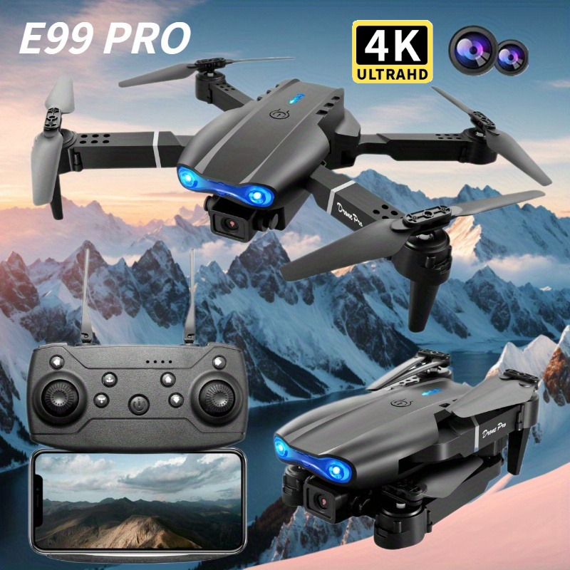 新型E99 Pro HD 4Kドローン デュアルカメラ 高度 - Drone Rc E99 Pro のレビューと価格