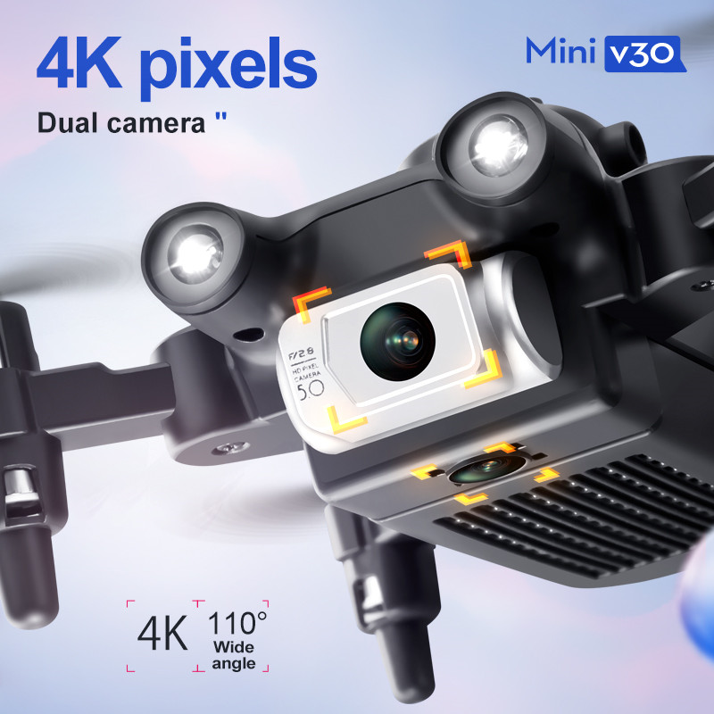 ミニ V30 WiFi FPV ドローン 4K HD デュア - Drone Rc With Screen のレビューと価格
