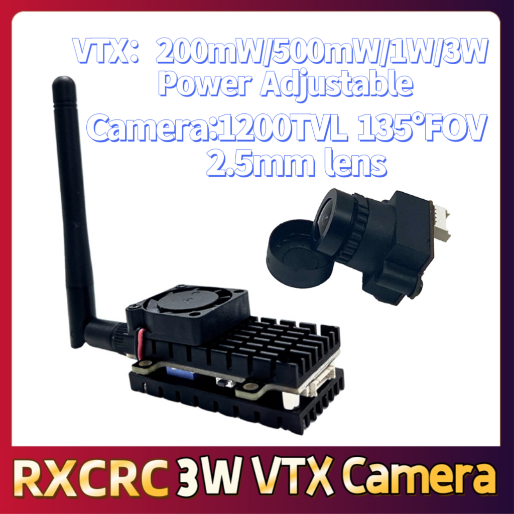 RXCRC 5.8G 3W ビデオ VTX 送信機、1200 - Drone Rc With Screen のレビューと価格