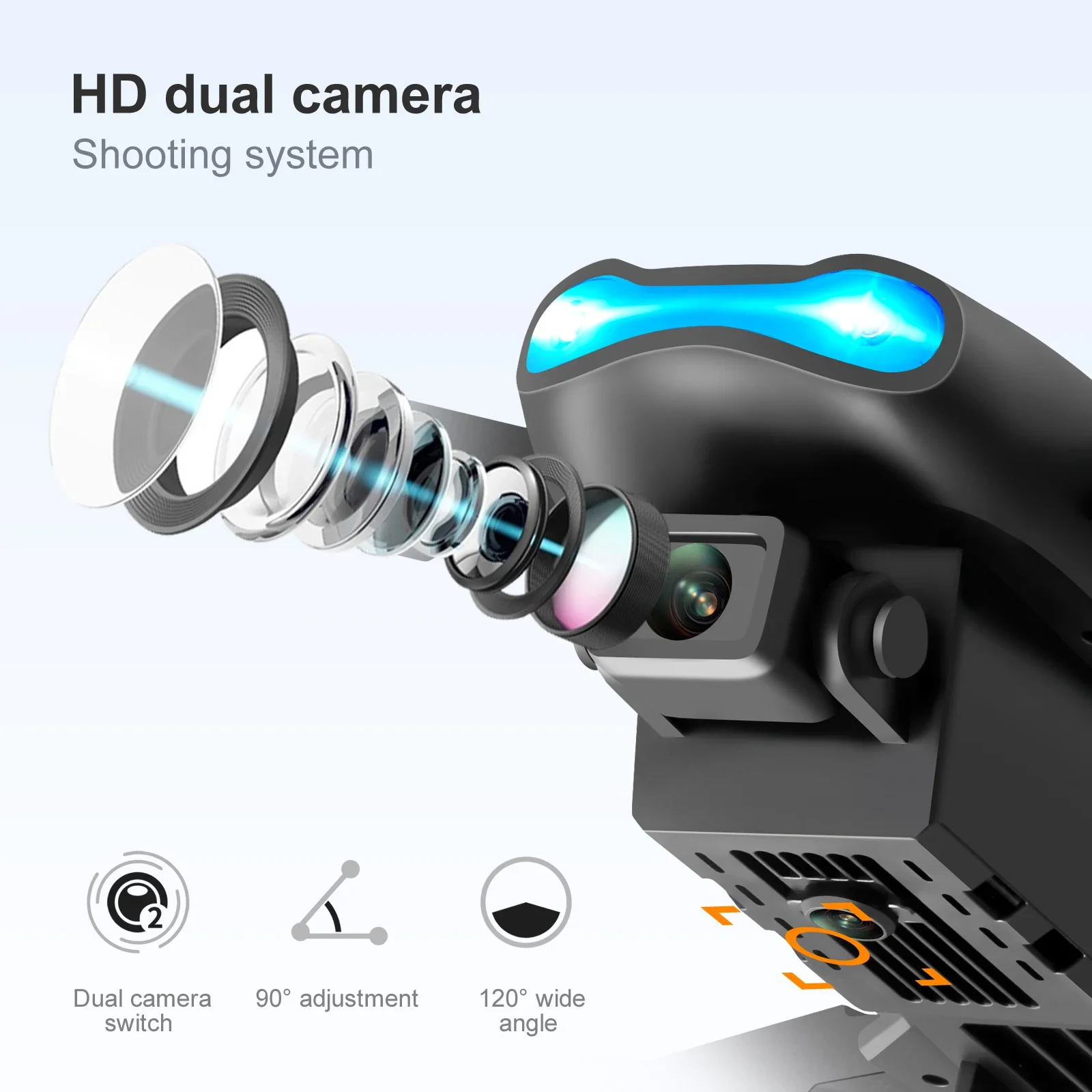 K3 E99PRO ドローン デュアルHDカメラ搭載 - 折 - Drone Rc E99 Pro のレビューと価格