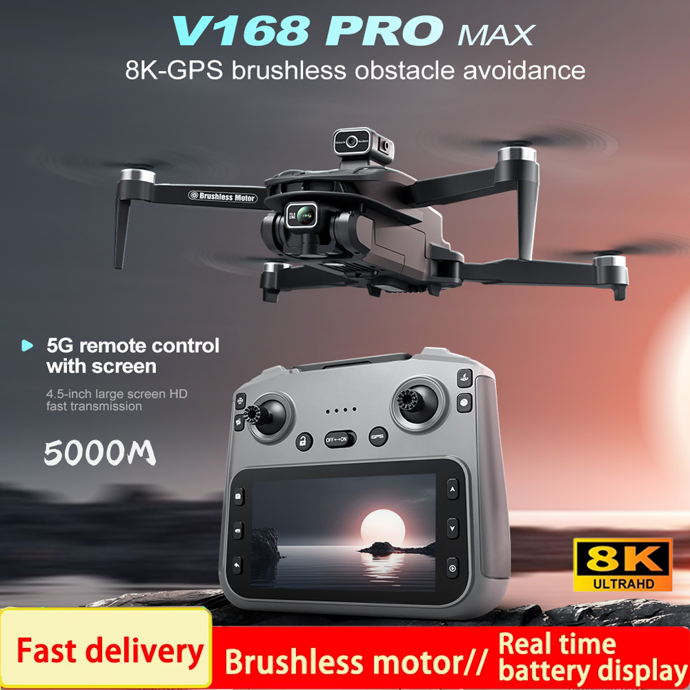 2025 V168 Pro MAX GPSドローン 8Kプロ - Drone Gps Rc Tt36 のレビューと価格