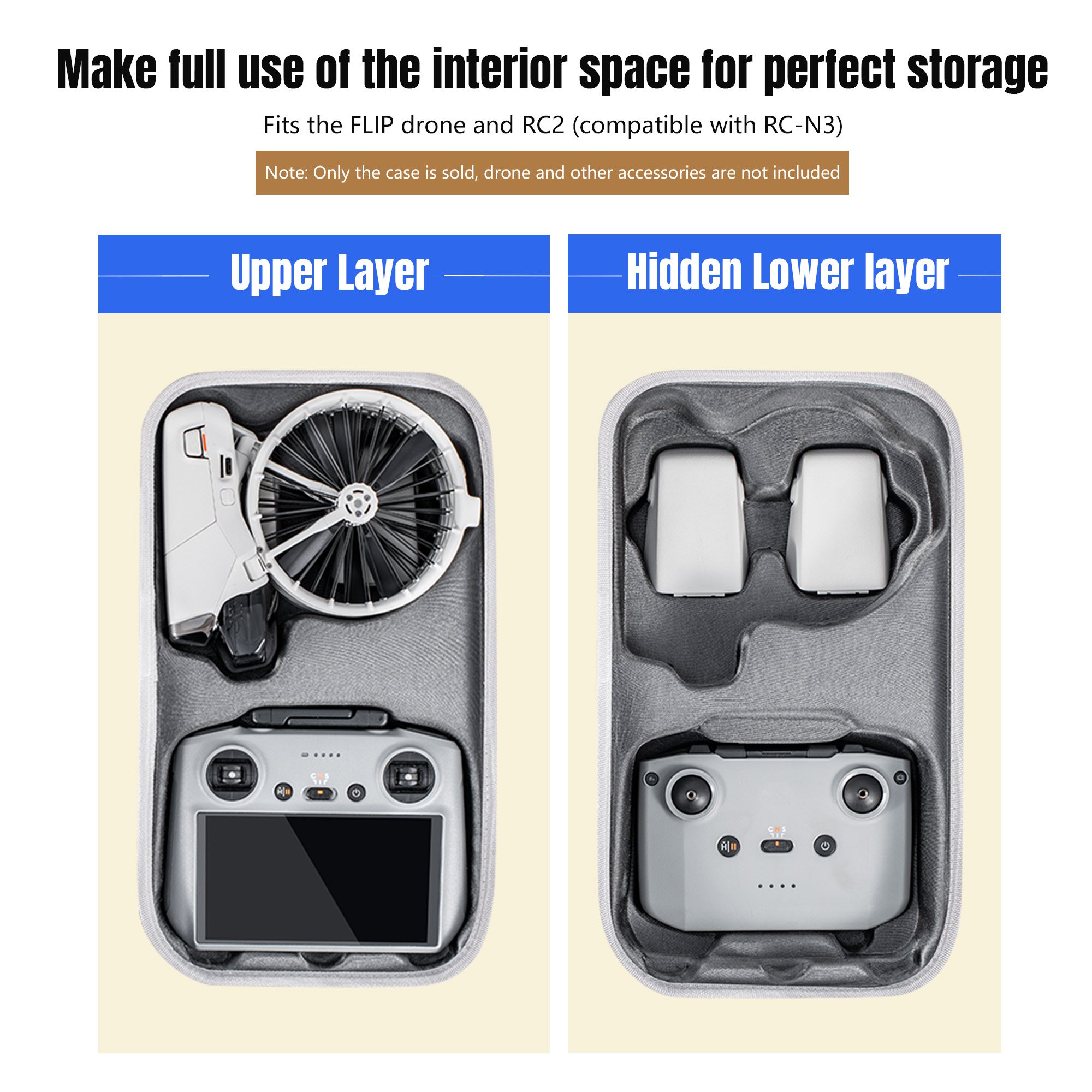 DJI フリップドローンアクセサリー用キャリングケース 3  - Drone Rc N3 3 Batteries のレビューと価格
