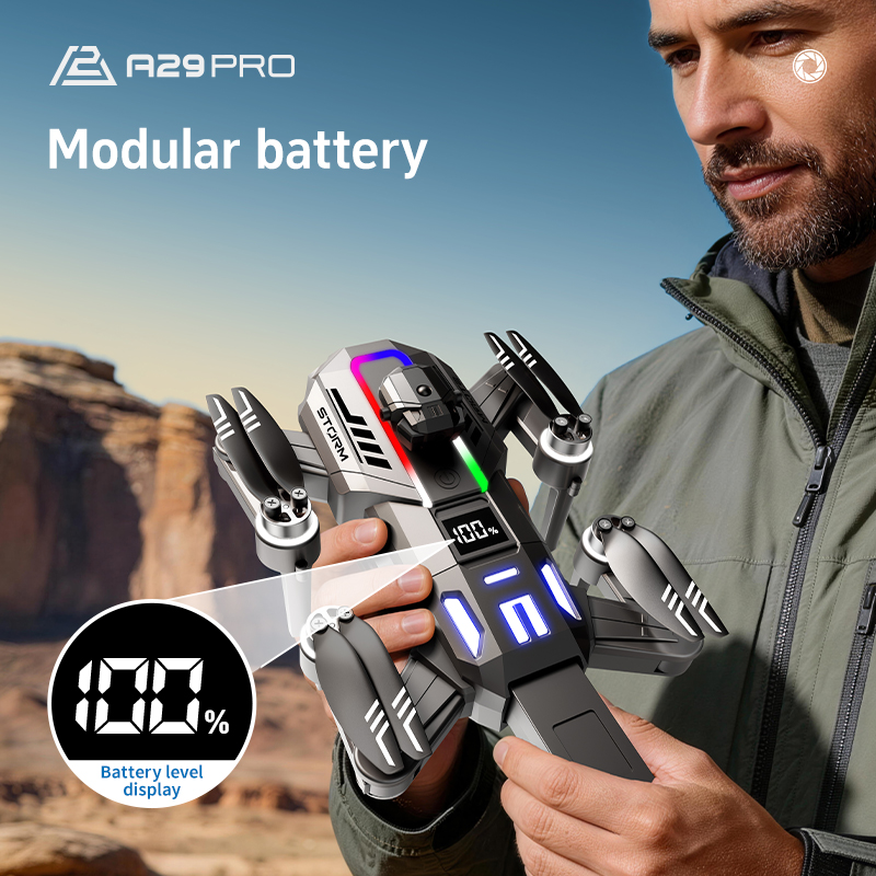 RC FPVクアッドコプターA29メカスタイルドローン クー - Drone Rc With Screen のレビューと価格