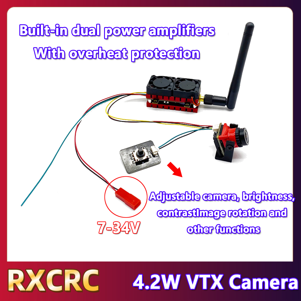 RXCRC 5.8G 48CH 4.2WハイパワーVTX送信 - Drone Rc Airplane のレビューと価格