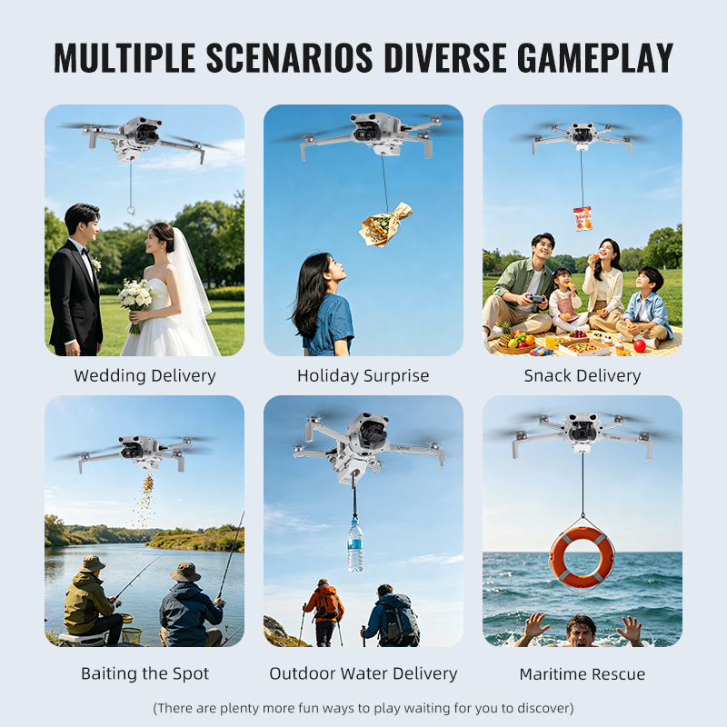 12KM エアドロップシステム DJI Lito 1/X1  - Drone Dji Rc N1 のレビューと価格