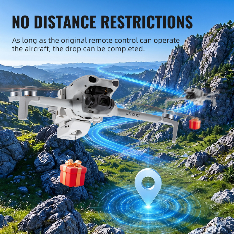 12KM エアドロップシステム DJI Lito 1/X1  - Drone Dji Rc N1 のレビューと価格