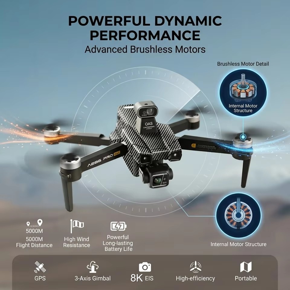 ブラシレス8K ESCデュアルカメラドローン GPS 3軸ジ - Esc 4In1 Brushless のレビューと価格