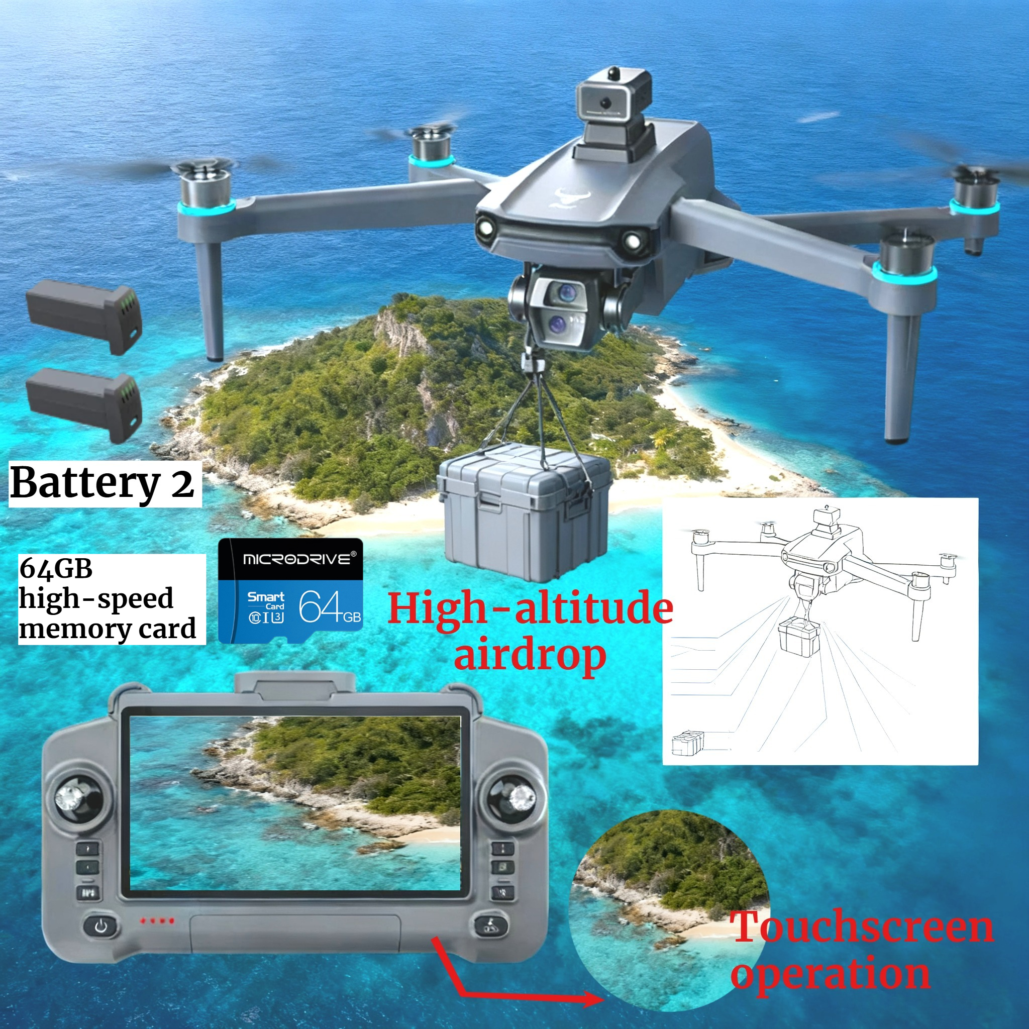ドローン GPS 8K HDカメラ 空撮 EIS 手ブレ補正 - Drone Gps Rc Tt36 のレビューと価格