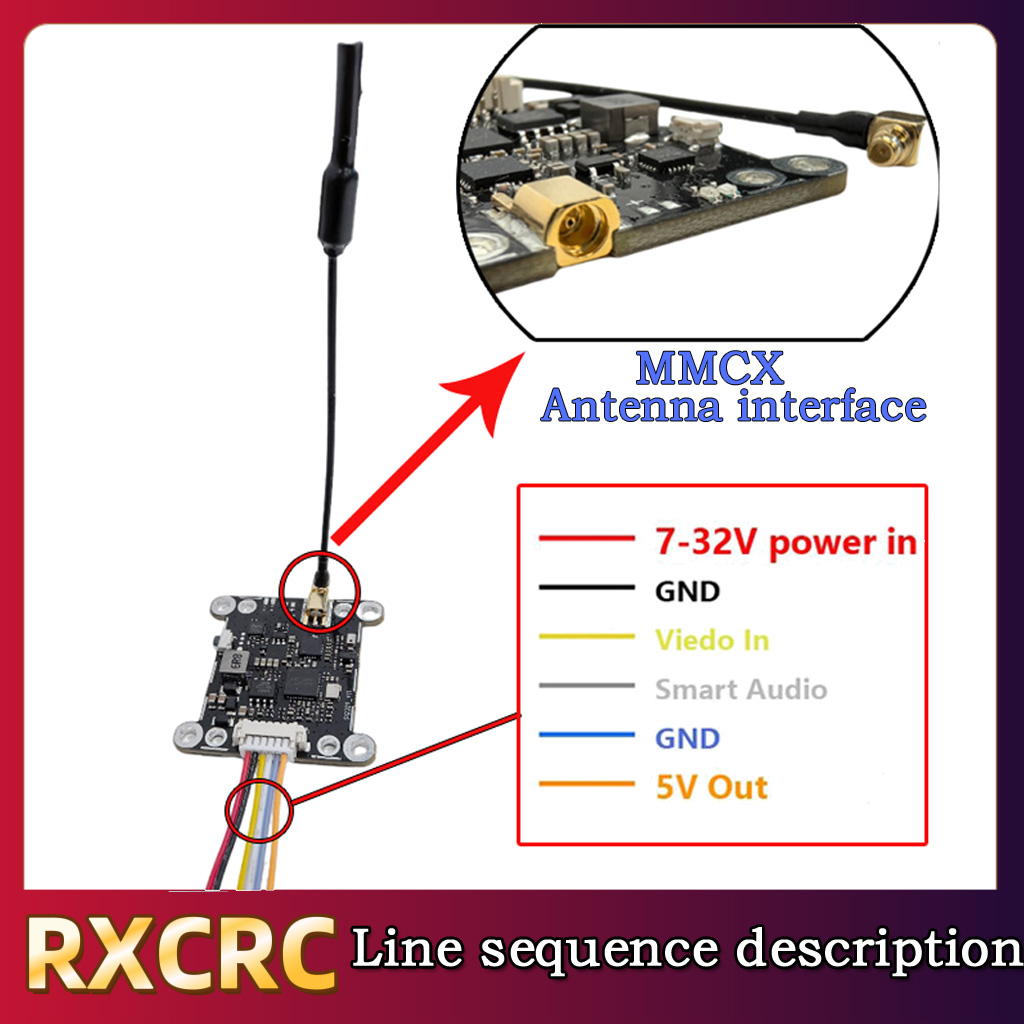 RXCRC 5.8G モジュール 48CH 1.6W VTX - Drone Rc Airplane のレビューと価格