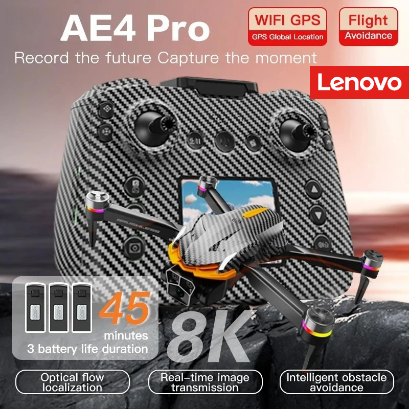 レノボ AE4 Pro ドローン 4K 8Kカメラ搭載 四軸 - Drone Gps Rc Tt36 のレビューと価格