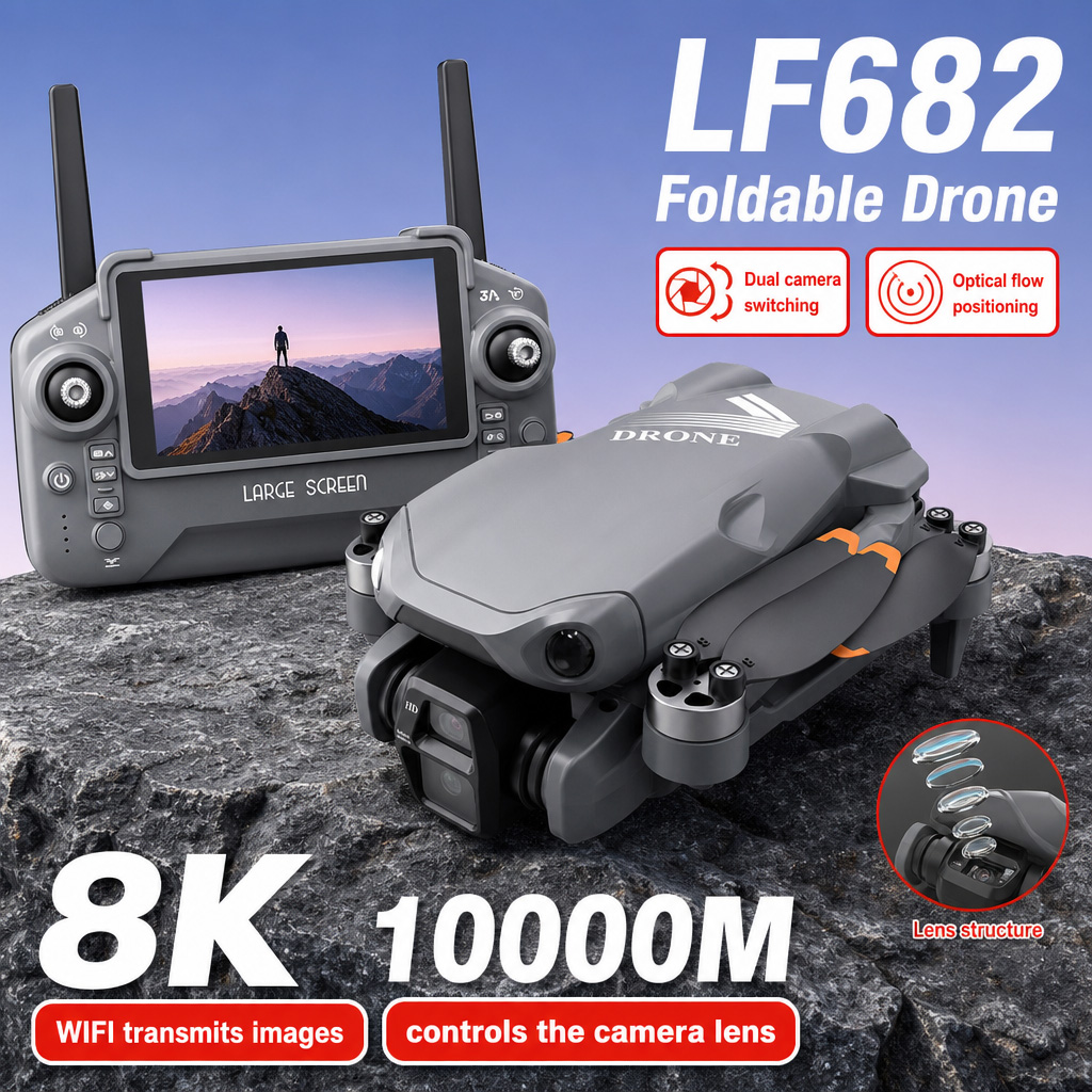 空撮写真 LF682 ドローン 8K HD デュアルカメラ  - Drone Gps Rc Tt36 のレビューと価格