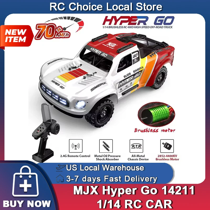 MJX HYPER GO 14211 レーシングカー 1/1 - Esc 4In1 Brushless のレビューと価格