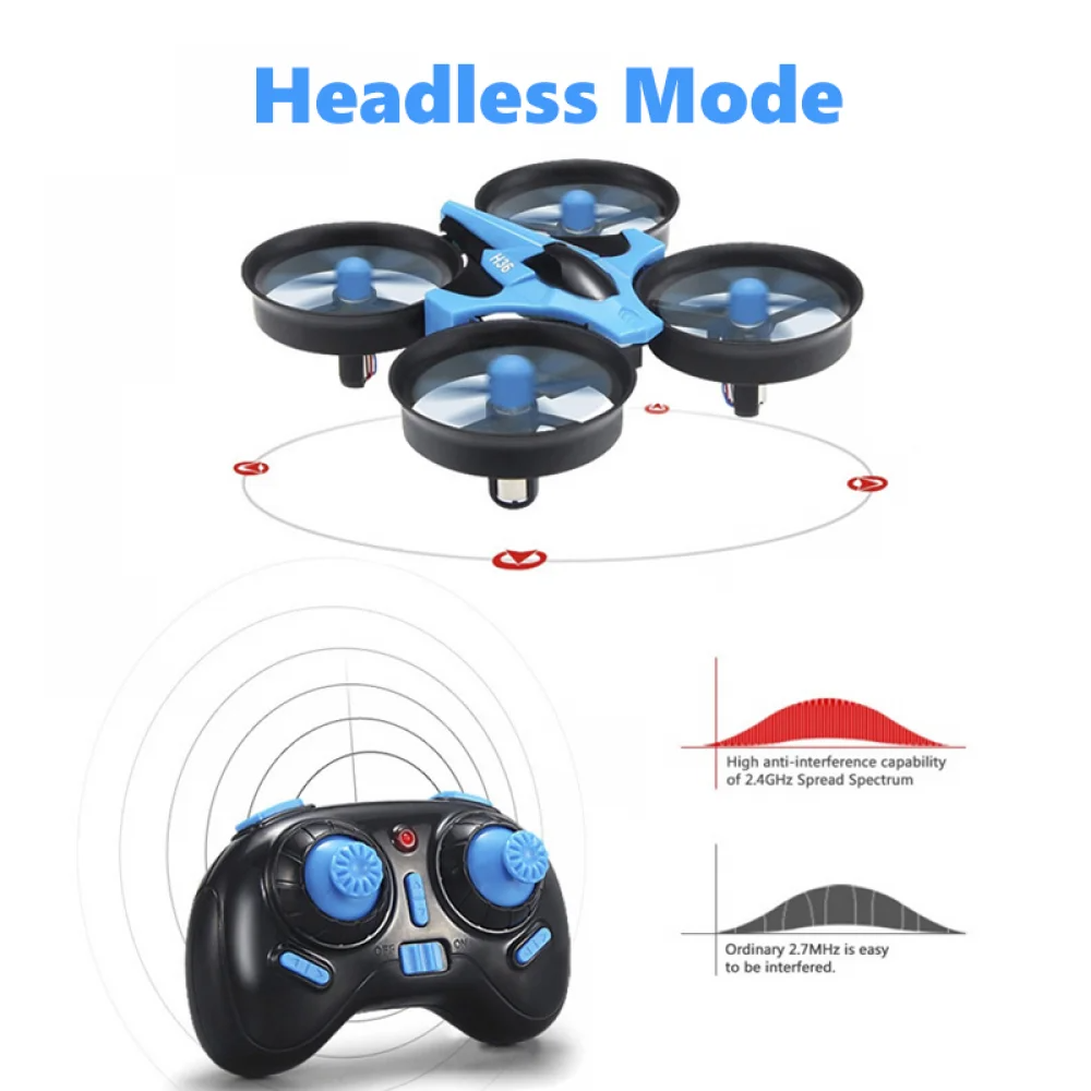 JJRC H36 ミニRCドローン 4ch 6軸ヘッドレスモ - Drone Rc Plegable のレビューと価格