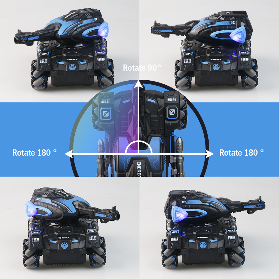 RC スプレー車 2.4 グラム四輪スタント発射水球タンク車 - Drone Rc Plegable のレビューと価格