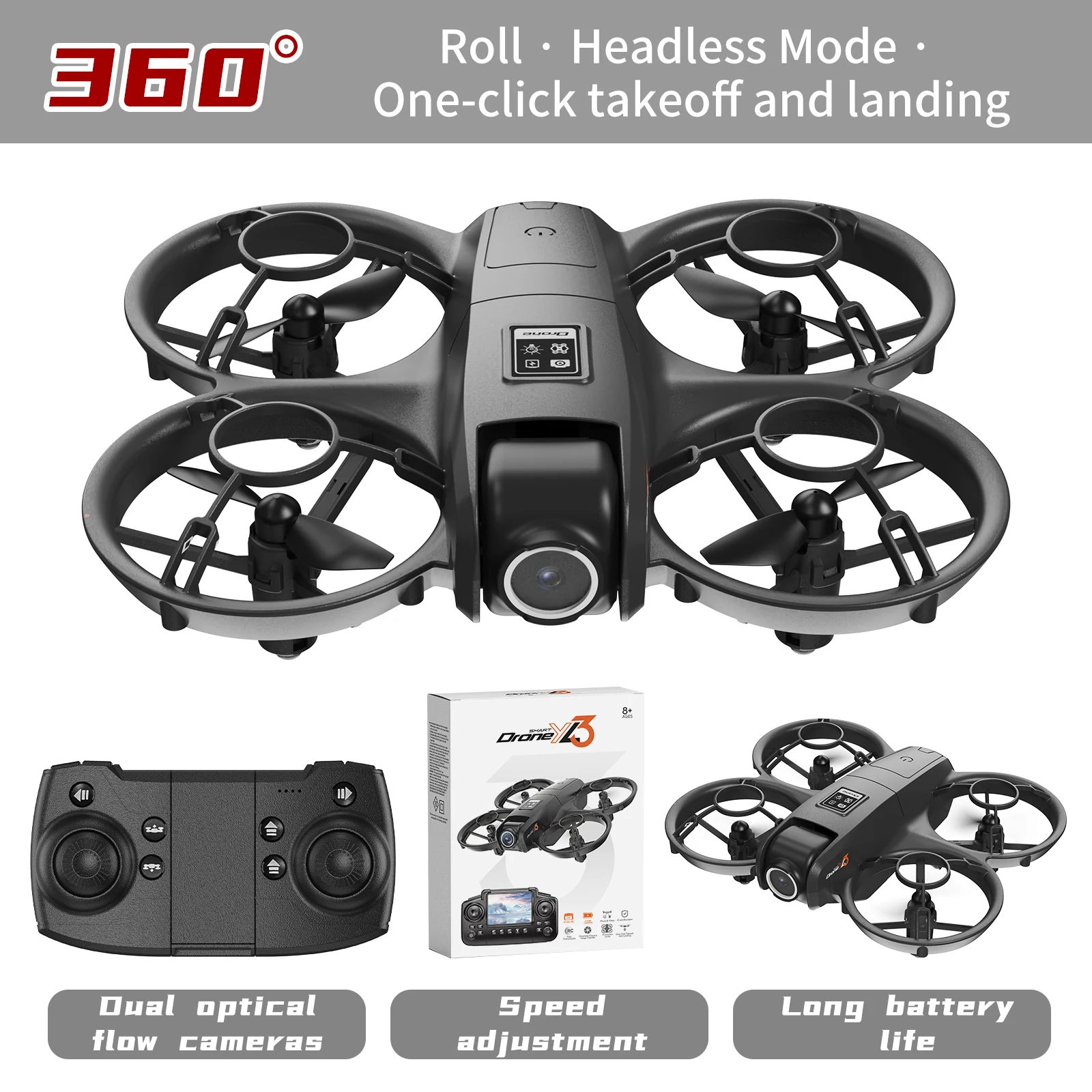 新型YL3 RCドローン 8K 1080P広角デュアルHDカ - Drone Gps Rc Tt36 のレビューと価格