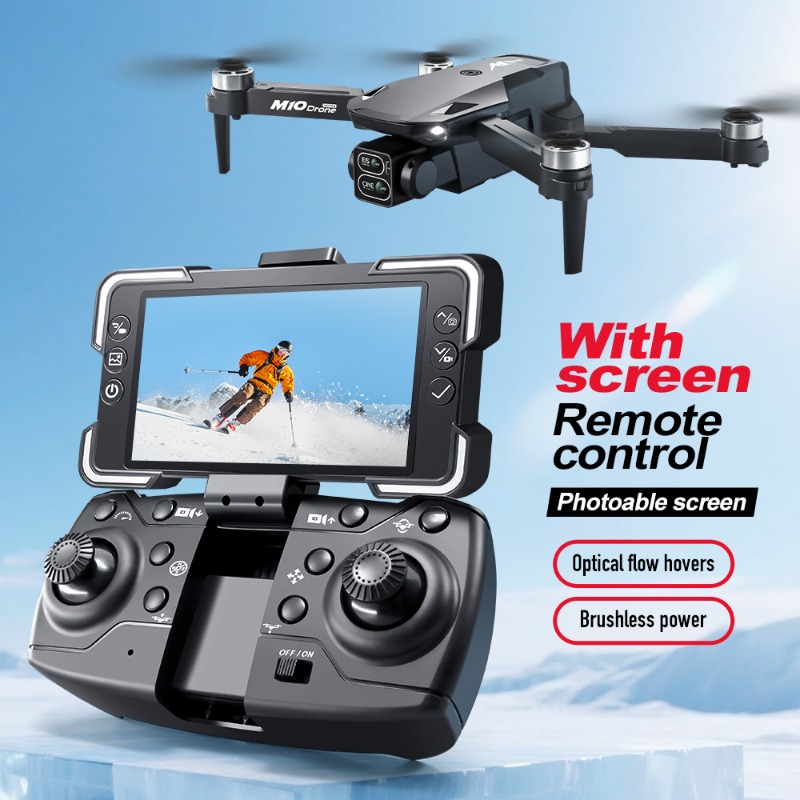 M10カメラドローン、画面付きリモコン、デュアルカメラ、オプ - Drone Rc With Screen のレビューと価格